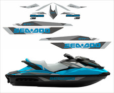 SEADOO GTI SE 130 2018 Graphics / Decal / Sticker Kit GREY BLUE