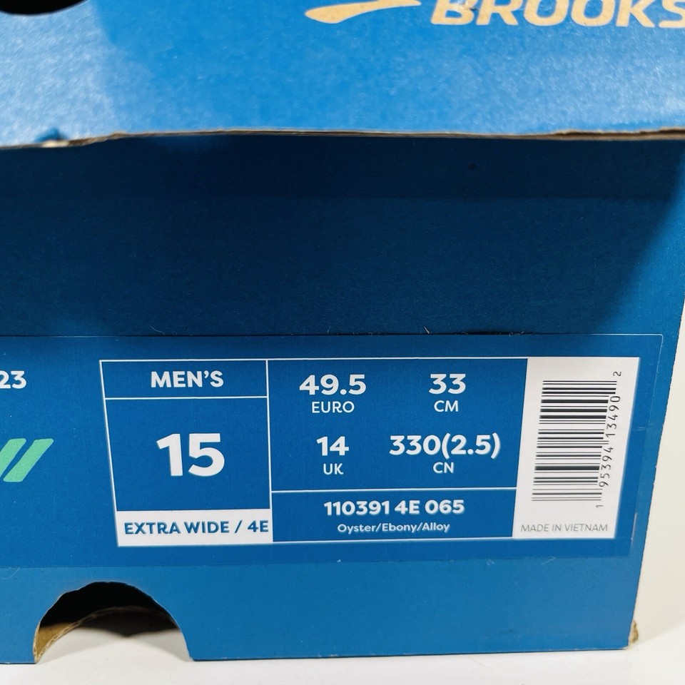 Brooks Adrenaline GTS 23 Men's Road Running Shoes Size 15 Extra Wide 4E