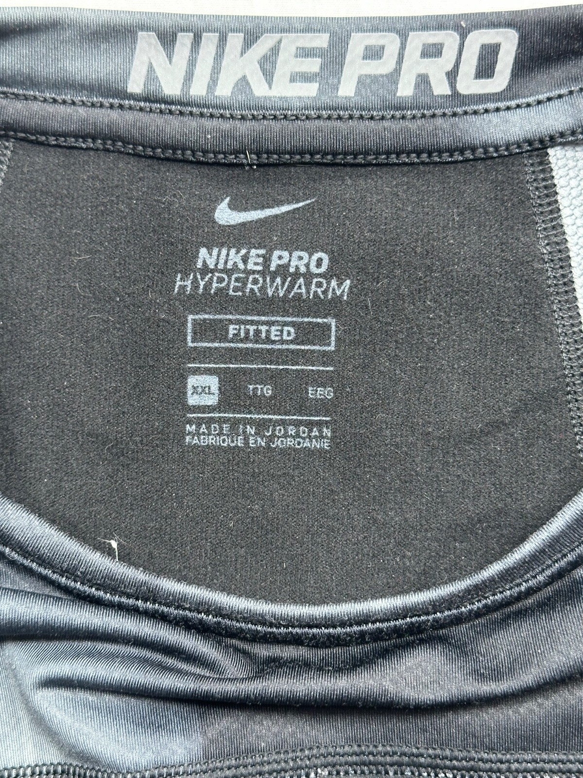 Nike Pro Hyperwarm Fitted Pullover Athletic Shirt… - image 6