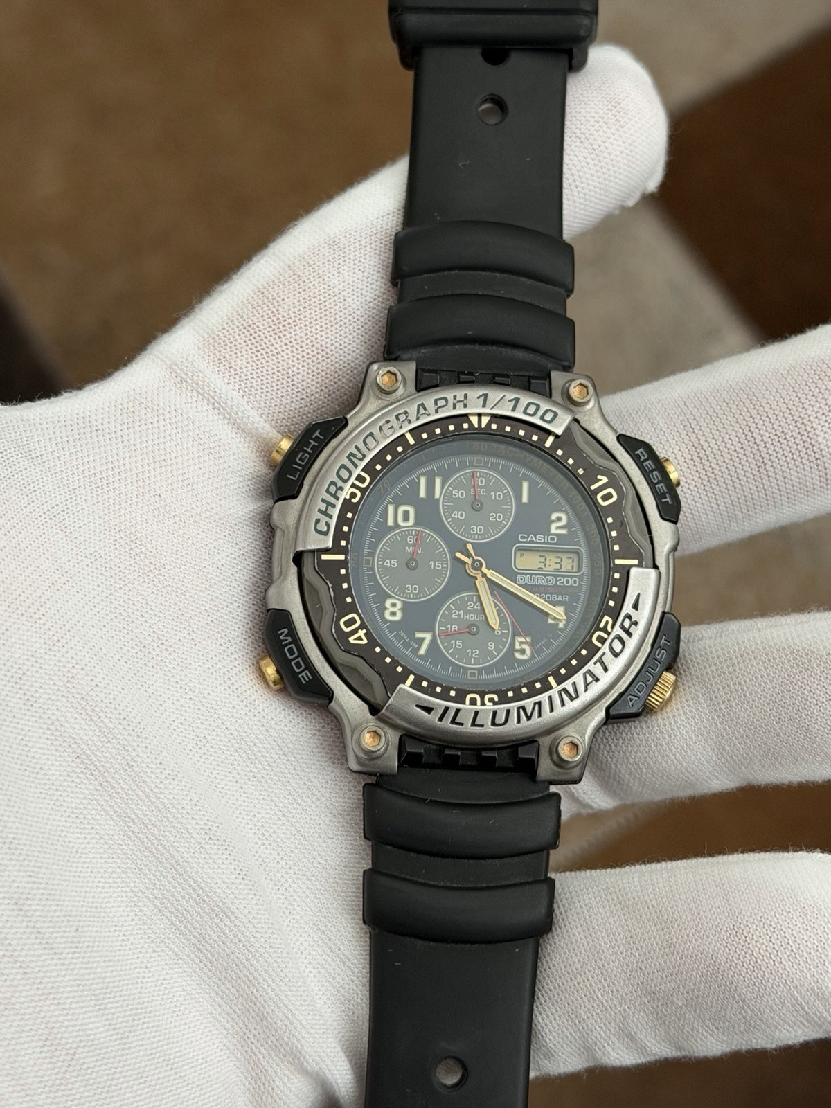 Rare Vintage Casio Duro 200 Illuminator DRO-212 Men’s Sports Watch JDM 1990s