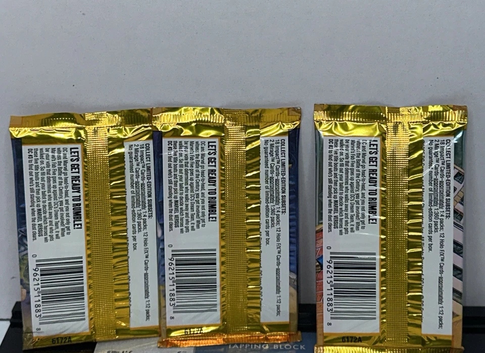 1995 Fleer SkyBox Universo Marvel Conjunto de 3 Pacotes 24 Cartas Seladas - Imagem 2 de 2