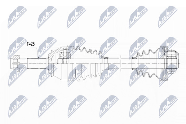 NTY Antriebswelle NPW-FT-025 FüR Doblo Fiat GroßRaumlimousine Multijet JTD 16V-image