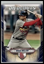 2021 Topps #DHD-8 Brad Miller DH Debuts Blue