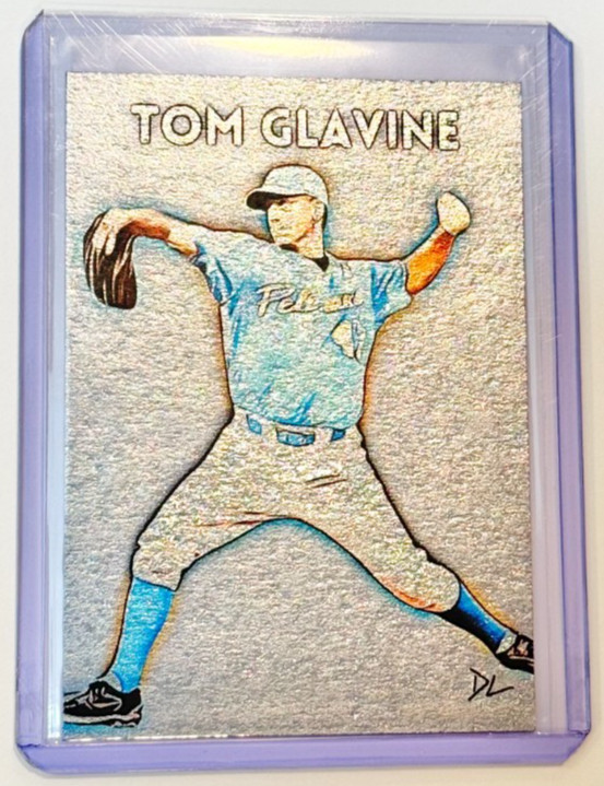 Tom Glavine Platinum Artist Signed "Myrtle Beach Pelicans" Trading Card 1/1