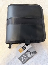 Case Logic 28 CD/DVD Storage Travel Carrying Case -NEW w TAG -Zipper Black Vinyl