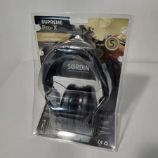 Sordin Supreme Pro-X  Headset, Black Cups,  Protective Ear Muffs Waterproof 