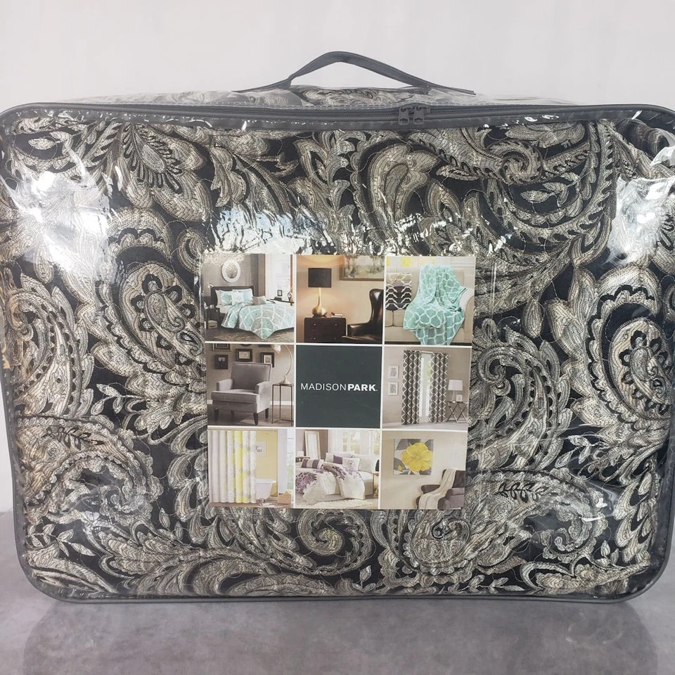 Juego de colcha Madison Park King 5 piezas edredón de cachemira fundas ropa de cama edredón de lujo Foto 2 de 4