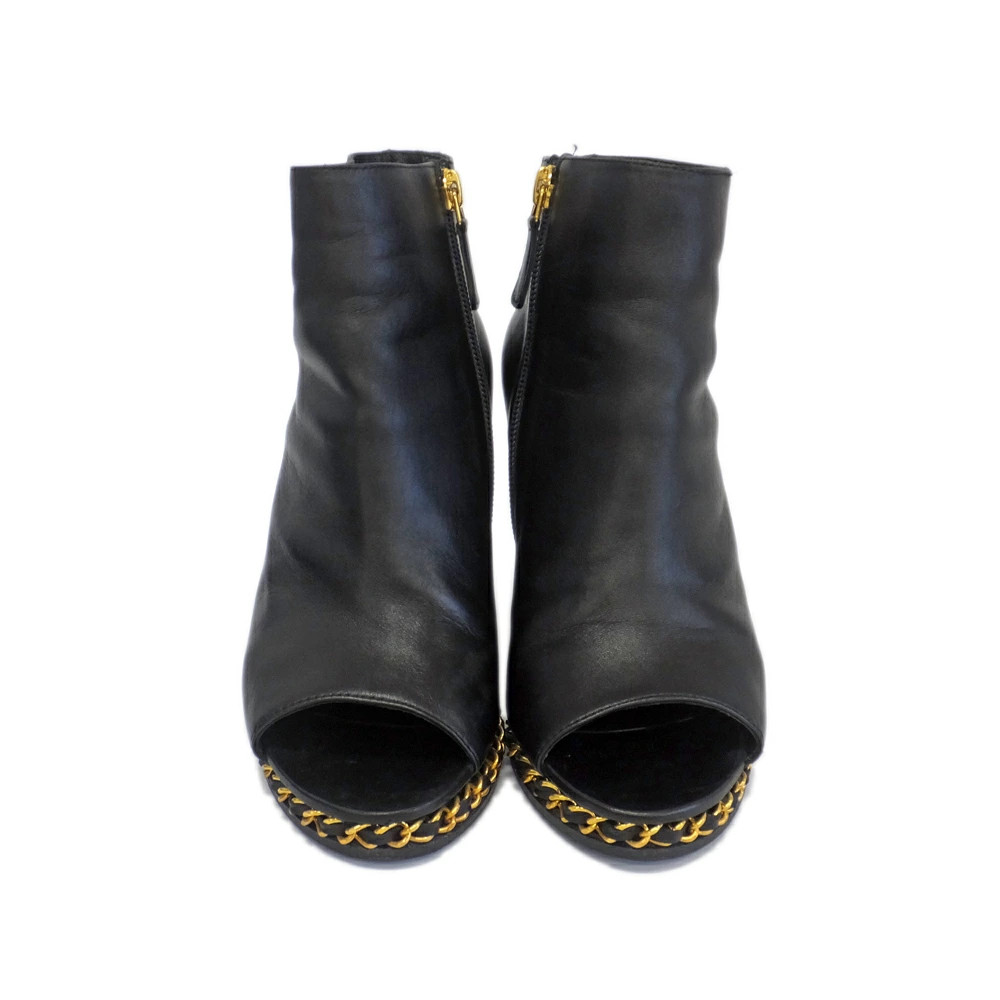 CHANEL short boots Cocomark chain 35C G27782 equivalent women's shoes thumbnail 4