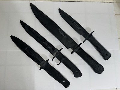 4 Cold Steel Trainer Knives - Defence Training Aid - Lightly Used - Blunt Rubber