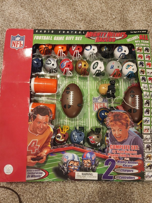 Mighty Helmet Racers NFL Radio Controlled Football Game - 100% Complete - Good 