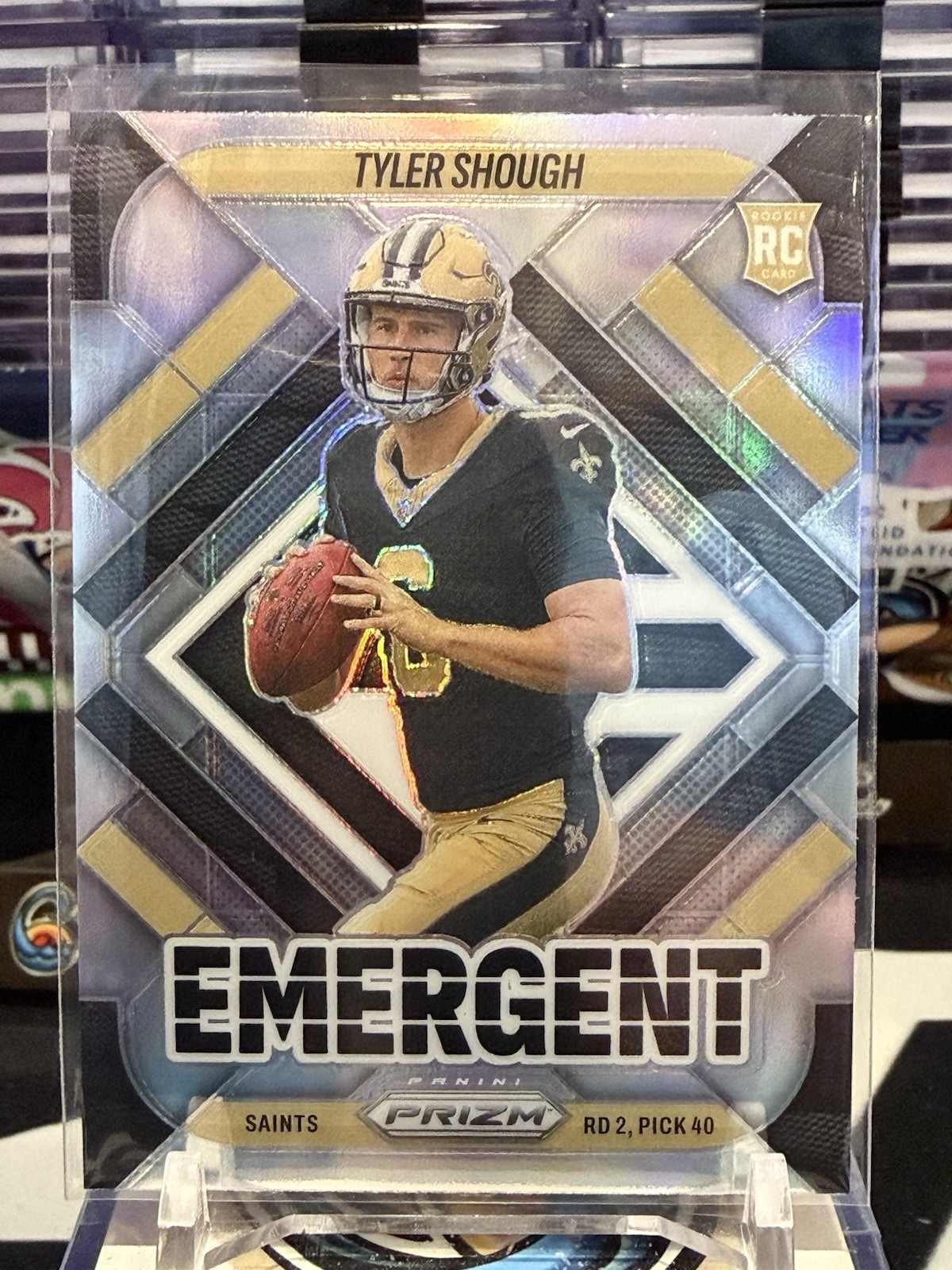 Tyler Shough 2025 Panini Prizm Emergent Silver #8 Rookie (RC) TZ 14E