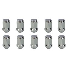 10 Radmuttern Kegelbund geschlossen 60° M12x1,5 35mm chrom für Volvo C30 C30 Ele