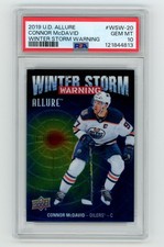 Connor McDavid 2019-20 UD Allure Winter Storm Warning #WSW-20 PSA 10 GEM MT