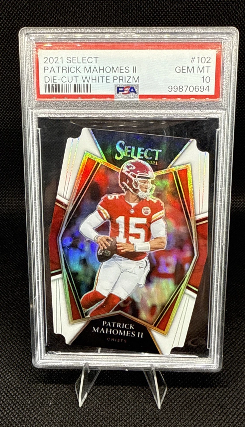 Patrick Mahomes trading card