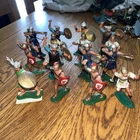 Vintage 1963 Marx Warriors of the World Viking /roman Figures x 16 rare