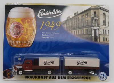 GRELL HO 1/87 TRUCK TRUCK TRAILER MAN BÜSSING NAG TYPE 500 BEERS HERMIT BOX