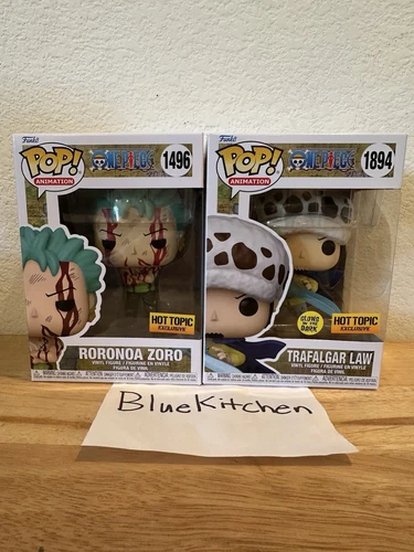 Funko Pop! One Piece Trafalgar Law 1894/Roronoa Zoro 1496 Hot Topic Exclusives