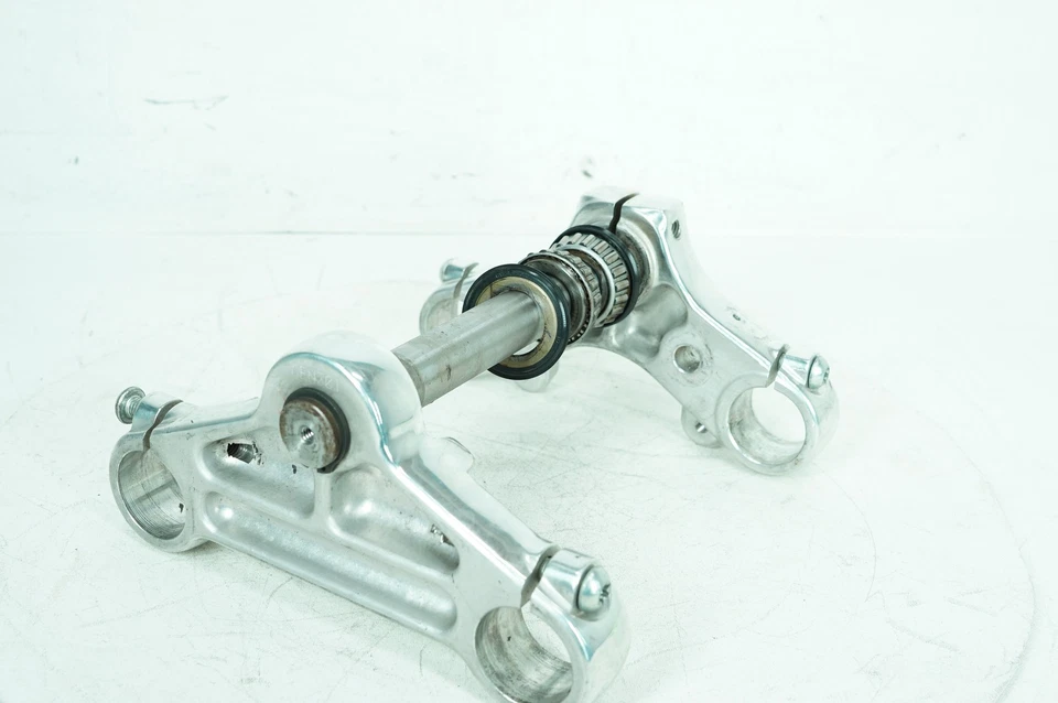 08 Harley Sportster XL1200 L Low OEM Front Fork Upper Lower Triple Tree 46127-04 - Image 3 of 4