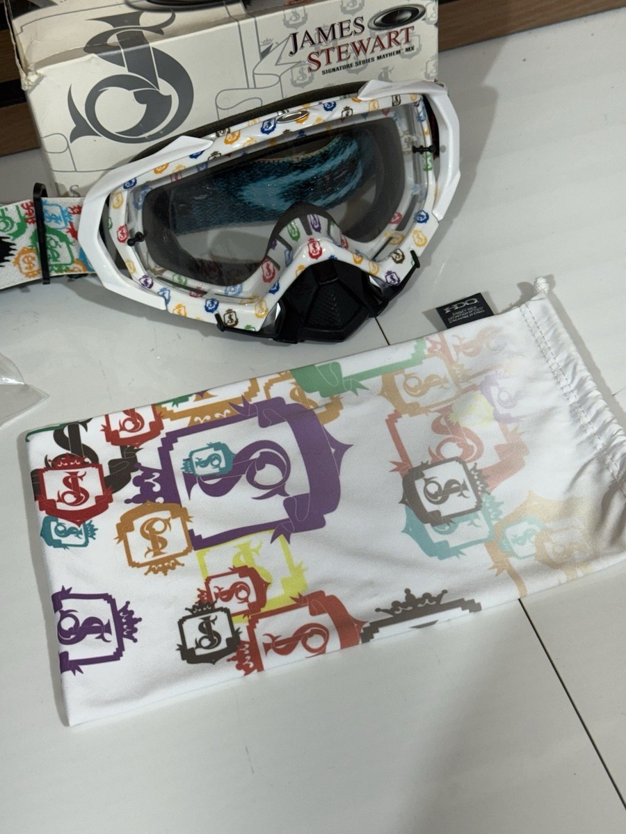 Rare Oakley Mayhem Pro James Stewart Signature Series MX Goggles