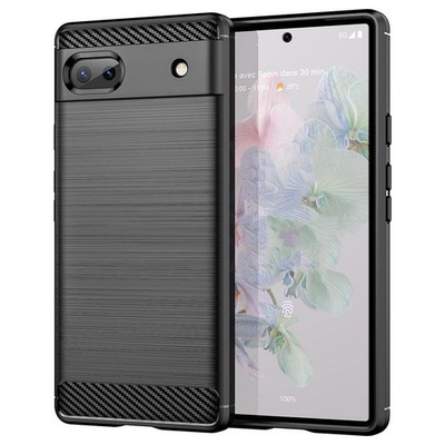 Schutzhülle für Google Pixel 6a Handy Hülle Tasche Slim Cover Case Schwarz