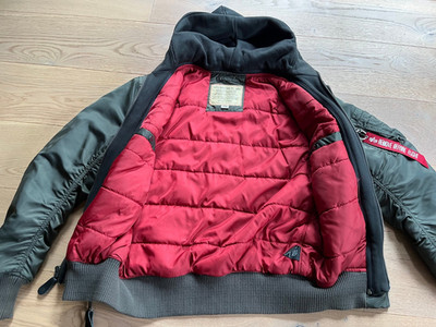 Alpha Industries MA-1 TT Hood, Two Tone Bomber Jacke, Gr. L, neuwertig!