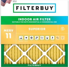 Filterbuy 12x12x1 Pleated Air Filters, Replacement for HVAC AC Furnace MERV 11 