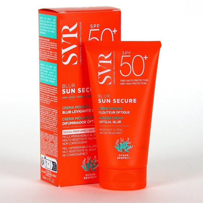 Svr Crema Sun Secure Blur, Protettiva, Senza Profumo, Spf 50+, 50 Ml - Immagine 4