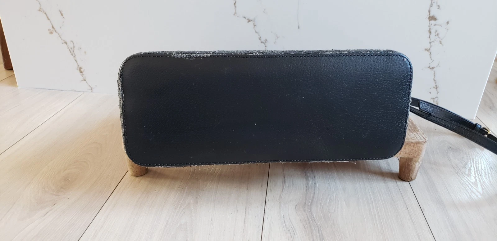 Borsa a tracolla Kate Spade Tinsel borsa glitter tracolla cinghie staccabili nera