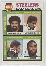 1979 Topps Team Leaders Franco Harris Larry Anderson Tony Dungy LC Greenwood 1t7