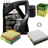 Mann Inspektionspaket 5L Mannol Longlife 5W-30 FüR Honda Civic VI Hatchback