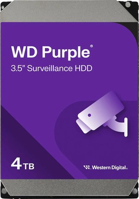   Western Digital 4TB WD43PURZ WD PURPLE HDD CMR 5400RPM 256MB Cache SATA III