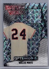 Willie Mays 2025 Leaf Optichrome Baseball 1/1 Pre Production Proof