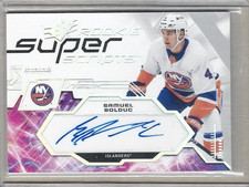 Samuel Bolduc New York Islanders 2023-24 SPx Rookie Super Scripts Auto #SSR-SB