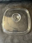 VTG Pyrex Clear A-7-C Glass Replacement Lid For Corning Ware 6.5” Square