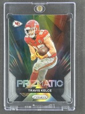 2023 Panini Prizm TRAVIS KELCE  Prizmatic green holo Card #10 Kansas City Chiefs