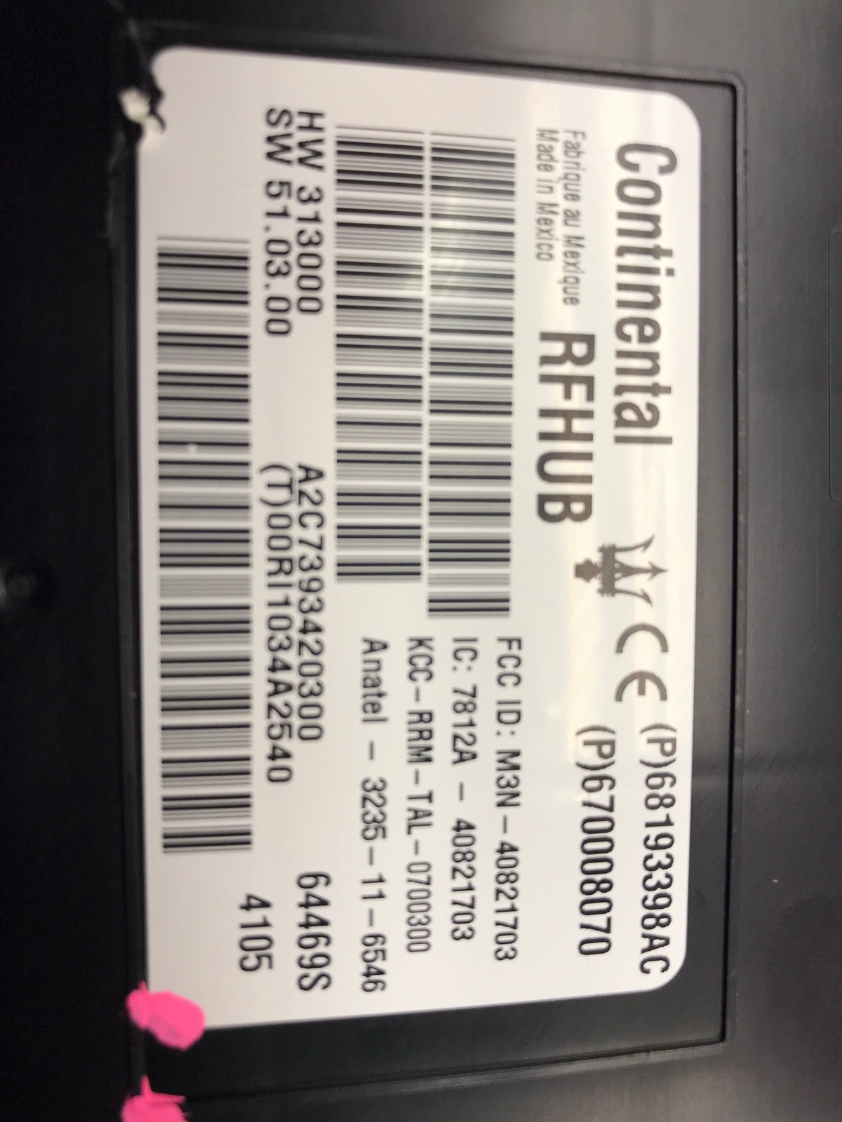 2014 2015 2016 MASERATI GHIBLI M157 PASSIVE ENTRY ELECTRONIC CONTROL MODULE ECU