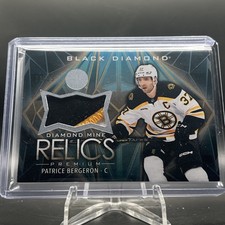 2024-25 Upper Deck Black Diamond  Mine Relics Premium Patrice Bergeron /25 Patch