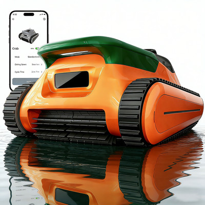 2026 Smart Kabelloser Poolsauger mit Spurantrieb, Wand & Wasserlinie Reinigung