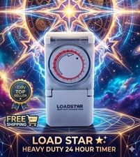 Loadstar Heavy Duty Mechanical Timer 24 Hour Plug-In Grounded 15A 1875W Switch