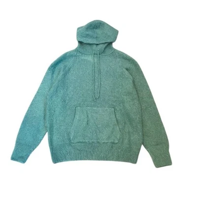 Sweat à capuche AURALEE Japan 23AW brossé super kid mohair tricot vert taille... - Photo 1/4