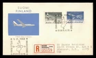 DR WHO 1963 FINLAND FDC FINNAIR FIRST FLIGHT ANIV CACHET COMBO w29504