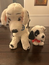 Vintage Mattel 101 Dalmatians Patch And Perdita Plushes