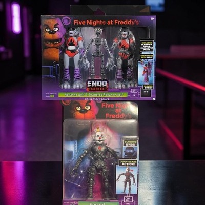 FNAF Roxanne Wolf Shattered Endo Series & Ennard Action Figure Bundle Lot