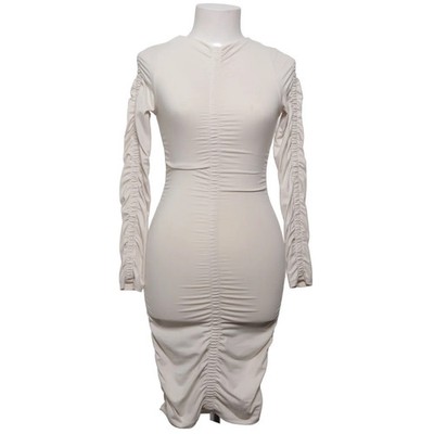 Divided by H&M, Kleid, Größe: XS, Beige, Polyester/Elasthan, Einfarbig #Hm9