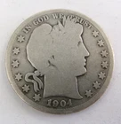 1904 S Barber Silver Half Dollar
