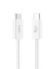 Belkin USB C to USB C Cable 3.3ft 240W Braided White