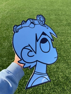 #ad Lil Uzi Vert LUV Mirror Acrylic Wall Art Custom Cut Character Decor $79.00