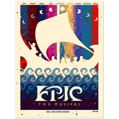 Epic The Musical Odyssey Inspired Theater Art Poster