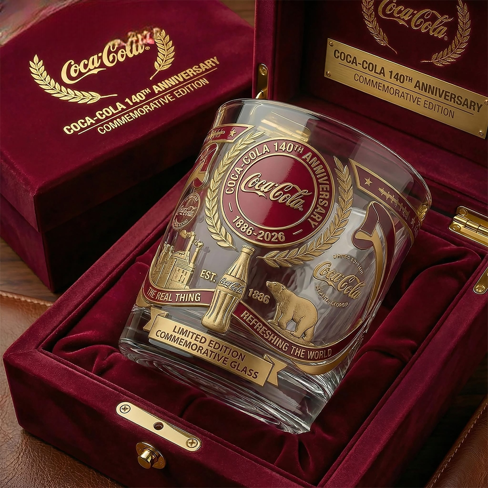 Limited Edition Coca Cola 140Th Anniversary Glass 2026 Collectible