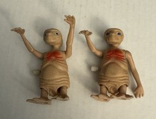 Vintage Used Universal Studios 1980s E.T. Extra Terrestrial Mini Wind Up Toy Lot